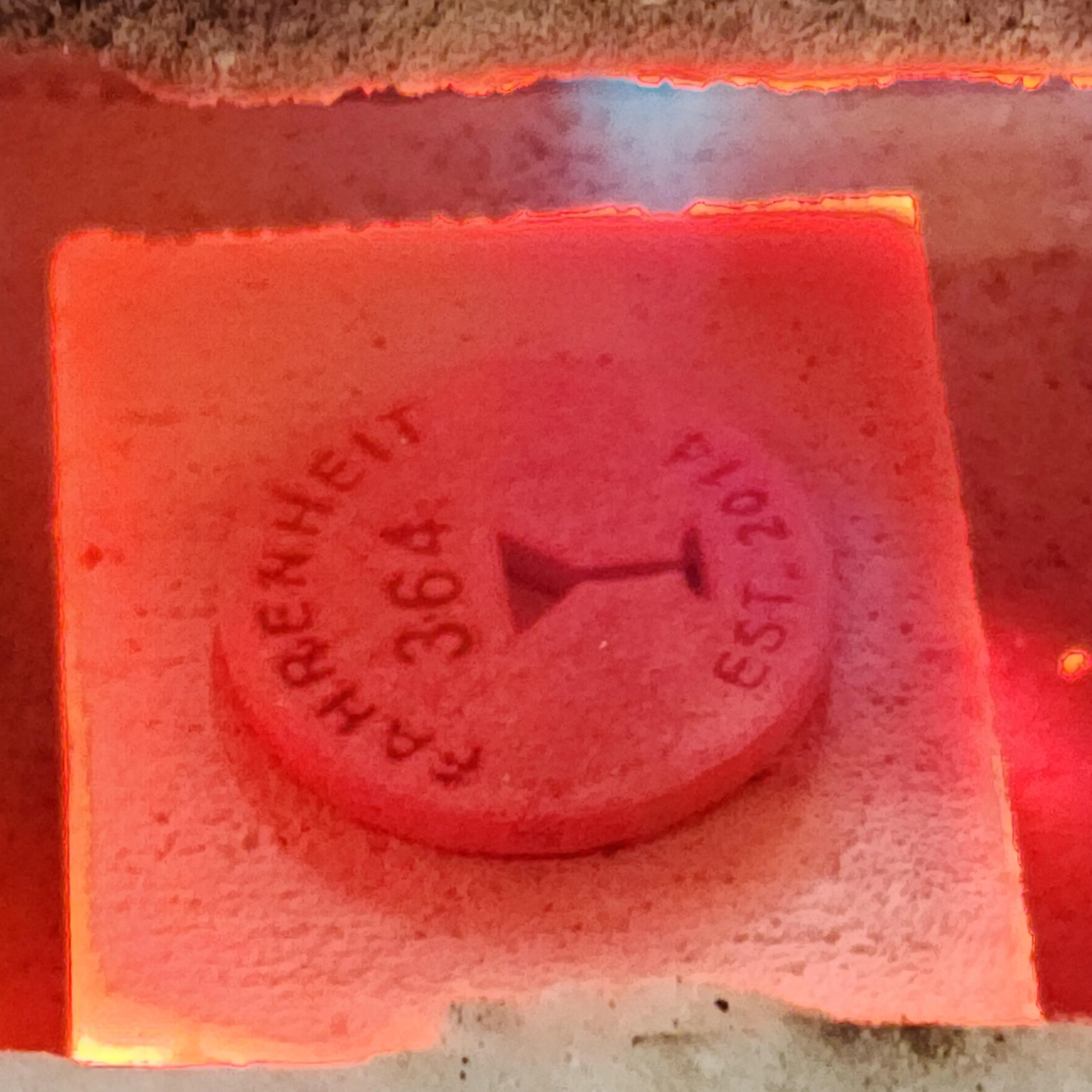Sintering bronze 3D printed metal parts with a propane torch in a forge setup. Optimizing sintering cycle for efficiency.