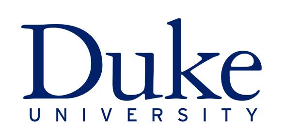 Metal Filament The duke university logo on a white background displayed using ceramic filament.