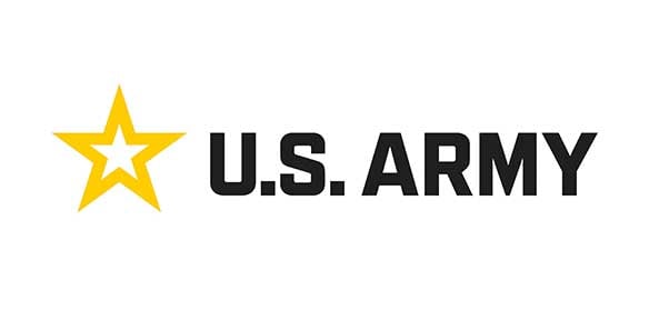 Metal Filament The U.S. Army logo on a white background featuring fffmetal technology.