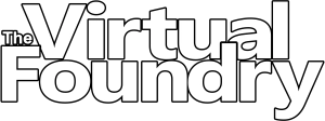 The Virtual Foundry logo, representing a company specializing in accessible metal 3D printing technologies and materials.