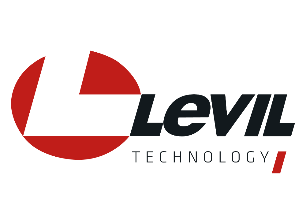 Levil Technology logo featuring a red and black design, representing a company specializing in desktop CNC milling machines and 3D printing for education and industrial production.