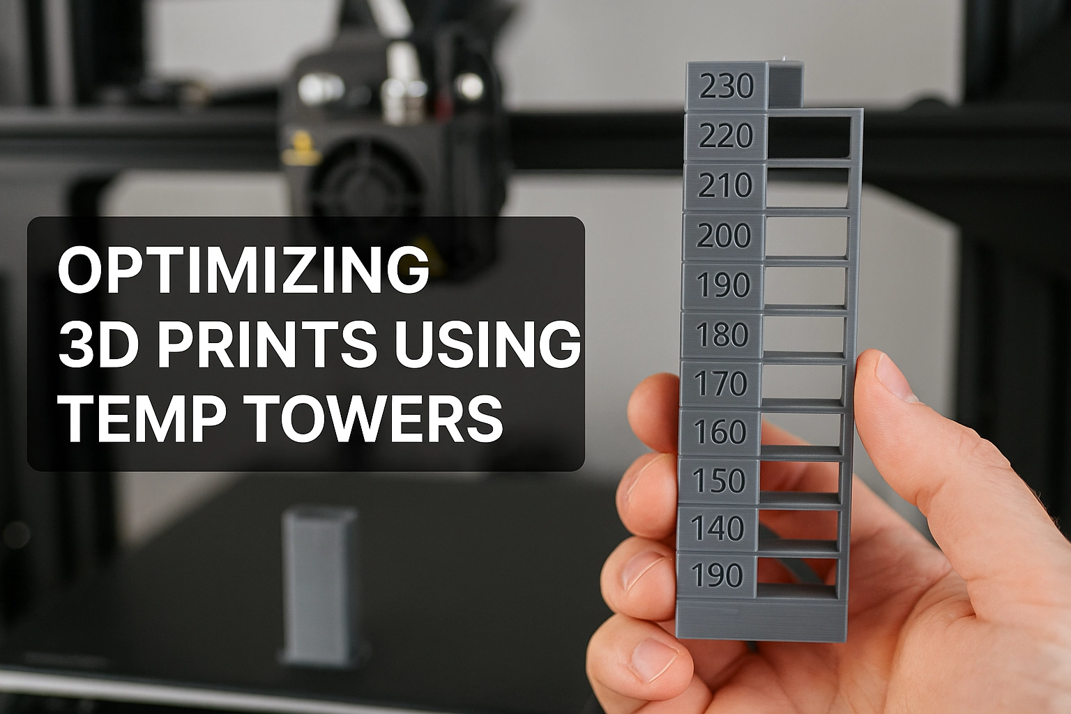 Optimizing 3D Prints Using Temp Towers