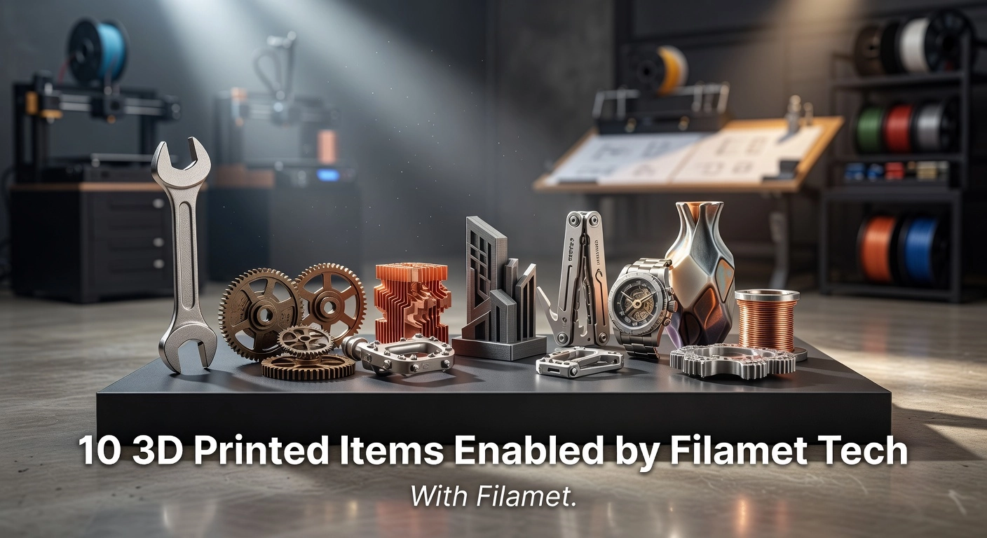 10 3D Printed Items Enabled by Filamet Tech