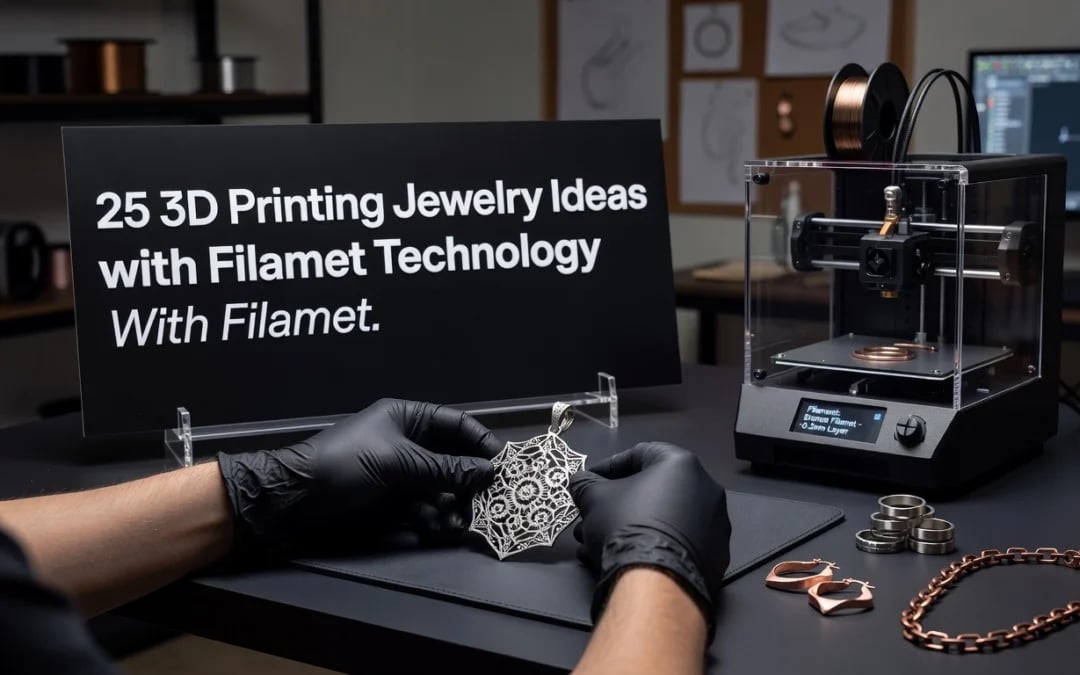 25 3D Printing Jewelry Ideas with Filamet Technology