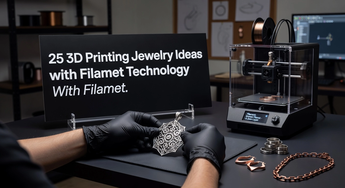 25 3D Printing Jewelry Ideas with Filamet Technology